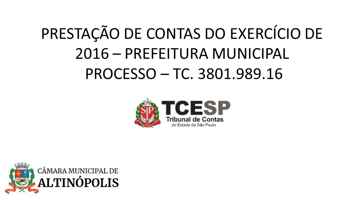 201967_NOTÍCIA  CONTAS DE 2016 DA PREFEITURA